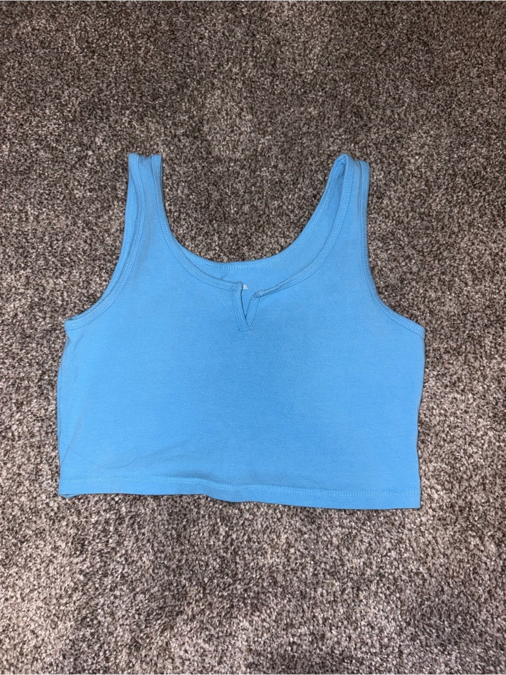 Blue Women's Tank Crop Top